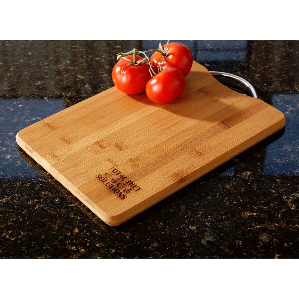 Bamboo Cutting Board with Handle with Logo Bamboo Cutting Board with Handle with Logo