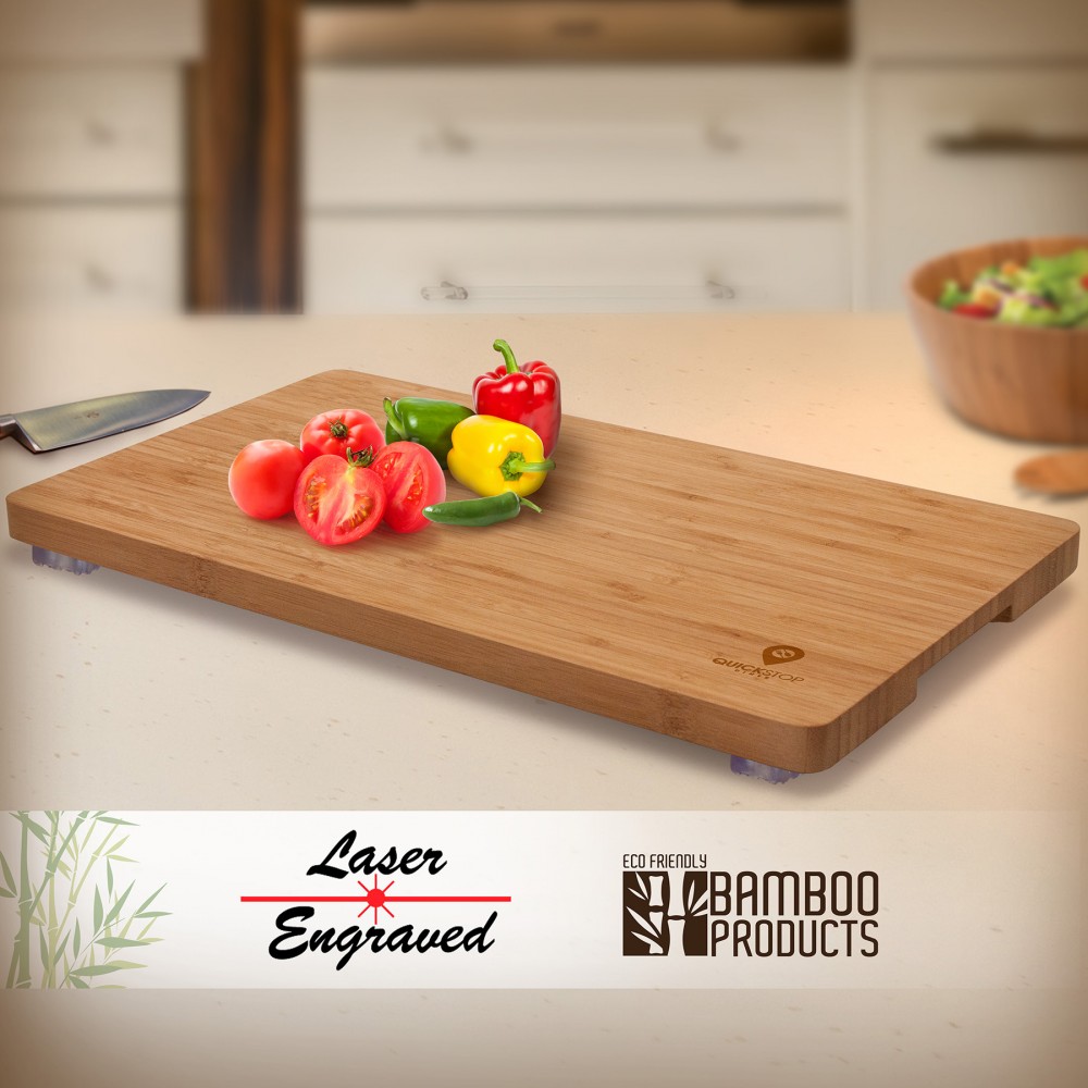 Alder Bamboo Cutting Board / Serving Tray with Logo