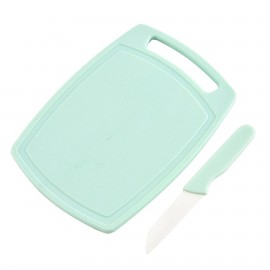 Personalized Plastic Cutting Board w/Fruit Knife (2 Piece Set)