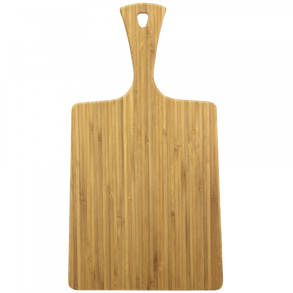 Logo Branded Totally Bamboo GreenLite 15" Paddle Cutting Board Logo Branded Totally Bamboo GreenLite 15" Paddle Cutting Board