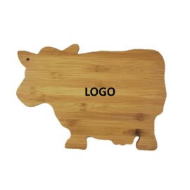 Cow Shaped Bamboo Chopping Boards Custom Imprinted