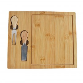 Wooden Cheese Charcuterie Board Set with Logo