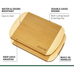 Logo Branded 6'' X 9'' Two-Tone Bamboo Cutting Board