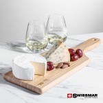 Swissmar Bamboo Board & 2 Edderton Stemless Wine Custom Printed