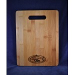 0201B Bamboo board with handle 8.75 x 11.5 x .5" medium with Logo