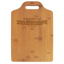Promotional 13" x 9" Bamboo Cutting Board with Handle