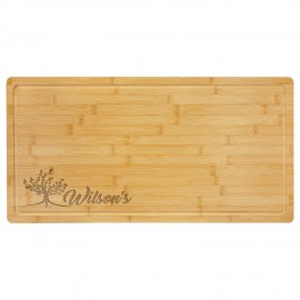 23" x 12" Bamboo Cutting Board with Juice Groove with Logo
