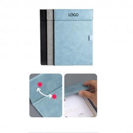 Customized A4 Pu Leather Magnetic Clipboard