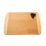 Oceanside 2-Tone 8" x 5.75" Bamboo Cutting and Serving Board with Logo
