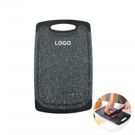 Marble Pattern Plastic Cutting Board Medium Size with Logo