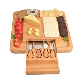 Customized Bamboo Cheese Board and Knife Set  Customized Bamboo Cheese Board and Knife Set