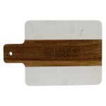 Acacia Wood and Mable Cutting Board with Logo