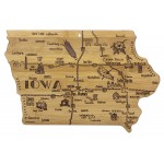 Personalized Destination Iowa Cutting & Serving Board
