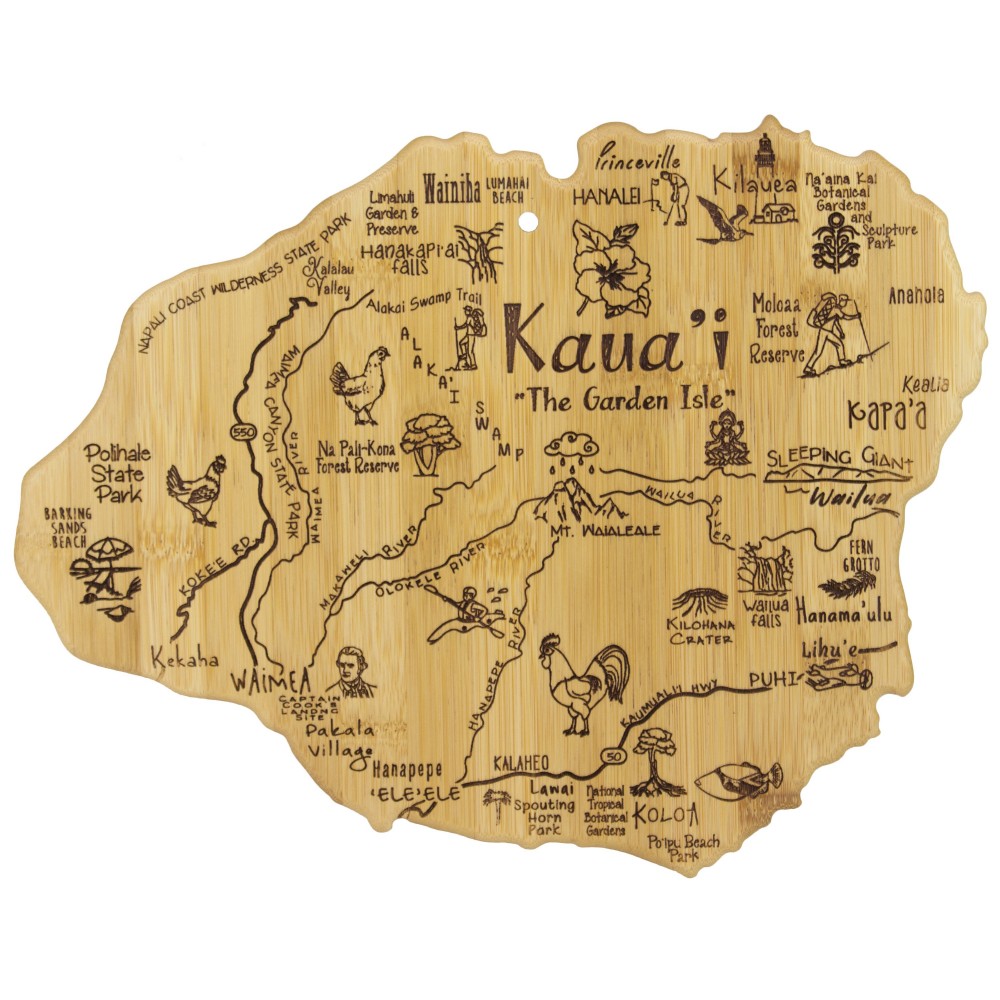 Custom Destination Kauai Hawaii Cutting & Serving Board