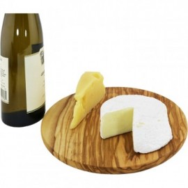 Personalized 9" Olivewood Round Cheese Cutting Board