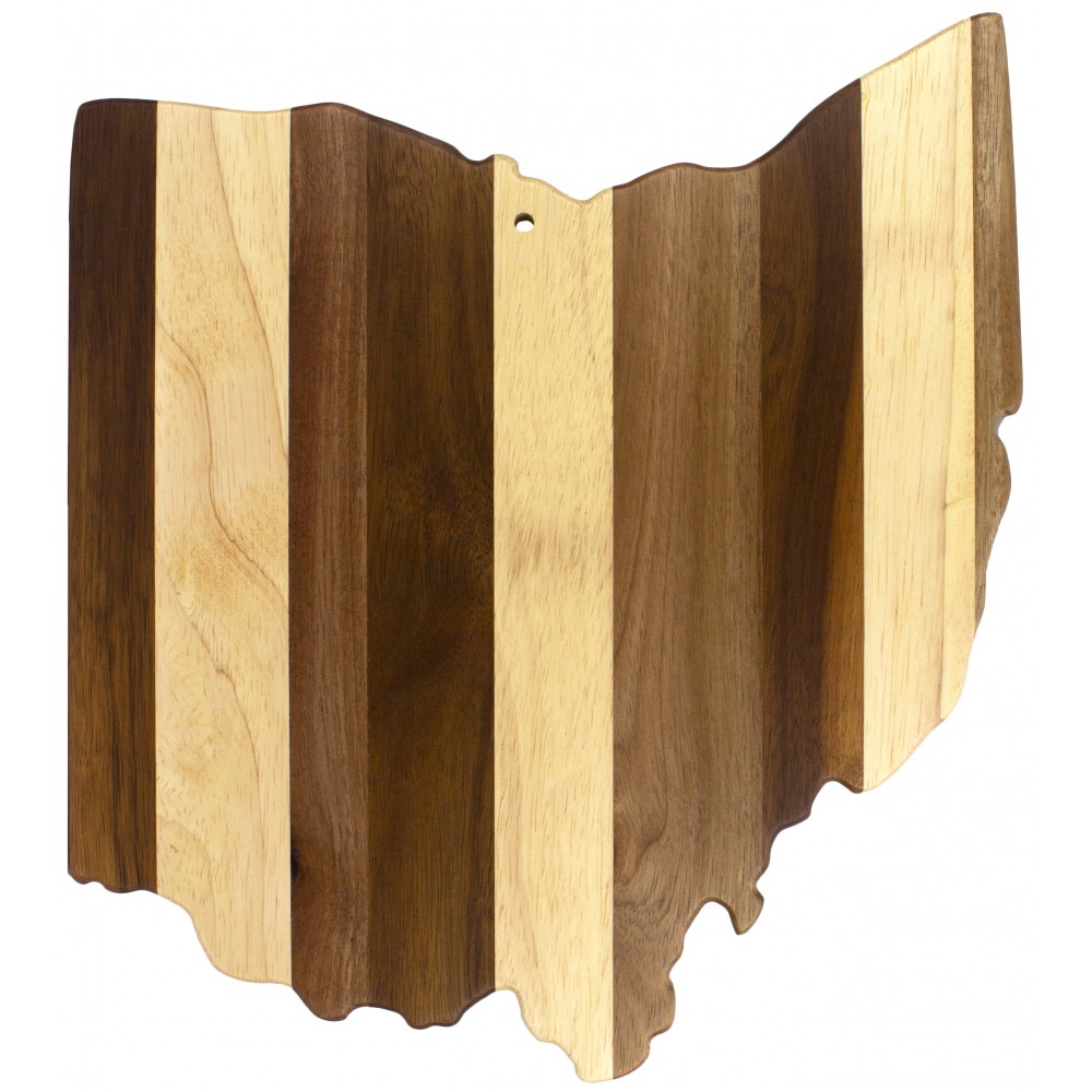 Customized Rock & Branch Shiplap Series Ohio State Shaped Wood Serving & Cutting Board Customized Rock & Branch Shiplap Series Ohio State Shaped Wood Serving & Cutting Board