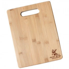 Custom 13 1/2" x 10 7/8" Bamboo Hen Shaped Cutting Board