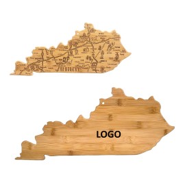 Kentucky Shape Wooden Serving Cutting Board Custom Printed  Kentucky Shape Wooden Serving Cutting Board Custom Printed