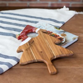 Christmas Tree Cheese Board - 17" with Logo