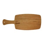 Logo Branded 8" x 18 1/2" Cherry Paddle Cutting Board