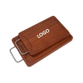 Wood Cutting Boards With Stainless Steel Handle Custom Printed