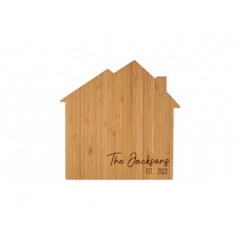 10" x 10" Bamboo House Cutting Board with Logo