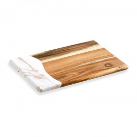 Acacia Bread Board with Logo