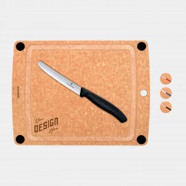 Swiss Army Epicurean Medium Gourmet Cutting Board Combo Set with Logo