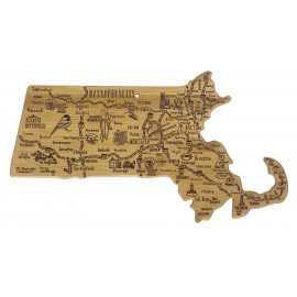 Destination Massachusetts Cutting & Serving Board with Logo