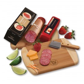 Promotional A Taste of Wisconsin Snack Board w/Cleaver