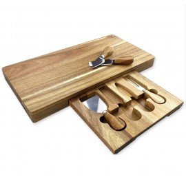 Wood Cheese Board Set Custom Printed