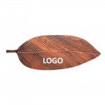Logo Branded Walnut Leaf Shape Serving Tray