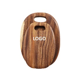 Acacia Wooden Cheese Board Logo Branded