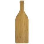 5.25" x 16.75" - Bamboo Wine Bottle Cutting Boards - Laser Engraved Wood Custom Printed