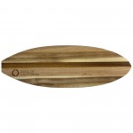 Rock & Branch Shiplap Series Surfboard Cutting & Serving Board with Logo