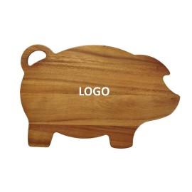 Bamboo Pig Shape Vegetable Cutting Boards Custom Imprinted