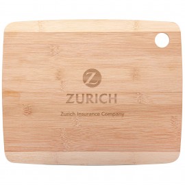 13" Two Tone Serving and Cutting Board with Logo