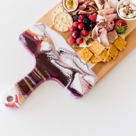 Large Acacia Cheese Board with Logo