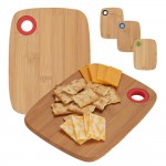 Small Bamboo Cutting Board w/Silicone Ring with Logo