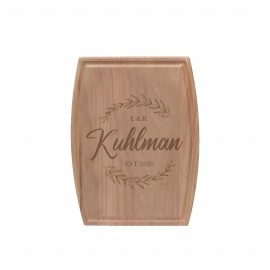 Promotional 9" x 12" Walnut Cutting Board with Juice Track