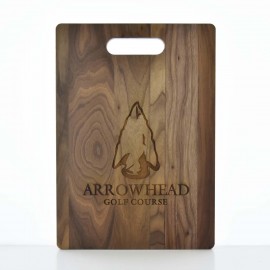 14" Cutting Board Walnut Chef with Logo