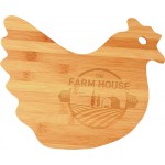 10.875" x 13.5"- Wood Cutting Boards - Animal Shaped with Logo