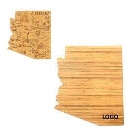 Custom Engraved Arizona State Shaped Serving Cutting Board  Custom Engraved Arizona State Shaped Serving Cutting Board