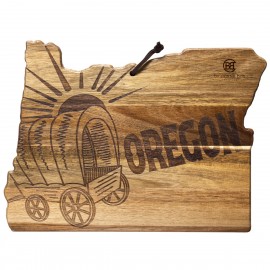 Rock & Branch Origins Series Oregon State Shaped Cutting & Serving Board with Logo