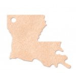 12" x 11" Epicurean Louisiana Shaped Cutting Board Custom Imprinted