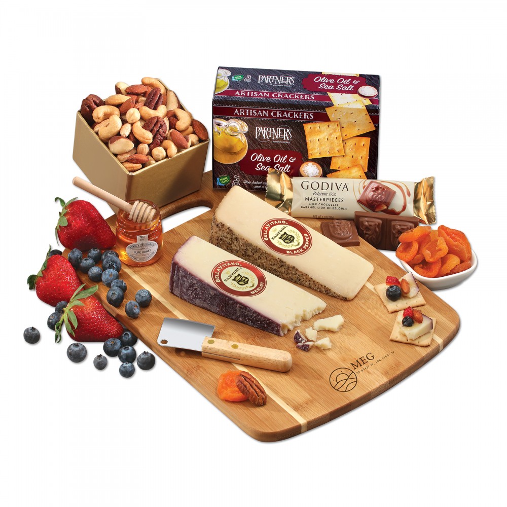 Customized Artful Elegance Cheese Board