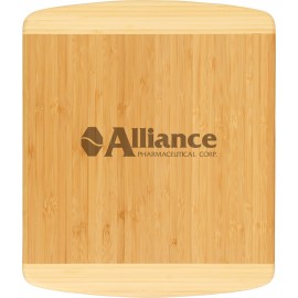 Personalized Two Tone Bamboo Cutting Board