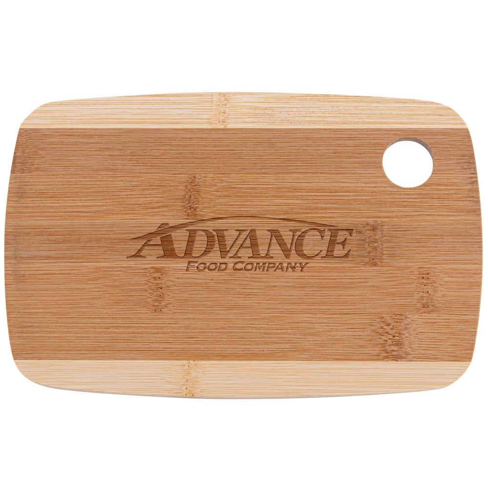 The Camden 9-Inch Two-Tone Bamboo Cutting Board (Factory Direct - 10-12 Weeks Ocean) with Logo The Camden 9-Inch Two-Tone Bamboo Cutting Board (Factory Direct - 10-12 Weeks Ocean) with Logo