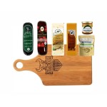 Gourmet Sausage & Cheese Gift Set With Bamboo Cutting Board with Logo