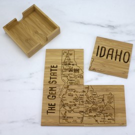 Custom Idaho Puzzle Coaster Set